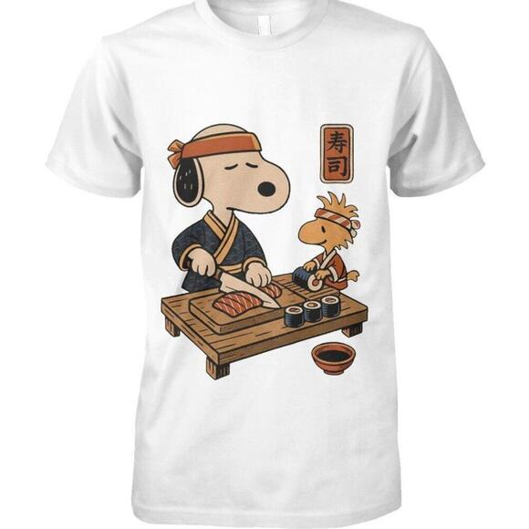 Other - Snoopy And Woodstock Sushi Japan Food Shirt